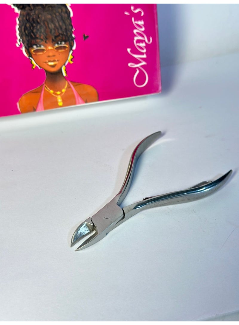 مقص أظافر، كماشة أظافر من الفولاذ المقاوم للصدأ، أداة حادة وناعمة لإزالة الجلد الميت عن الأظافر، أدوات احترافية للعناية بالأظافر، قطعة واحدة - Image 1